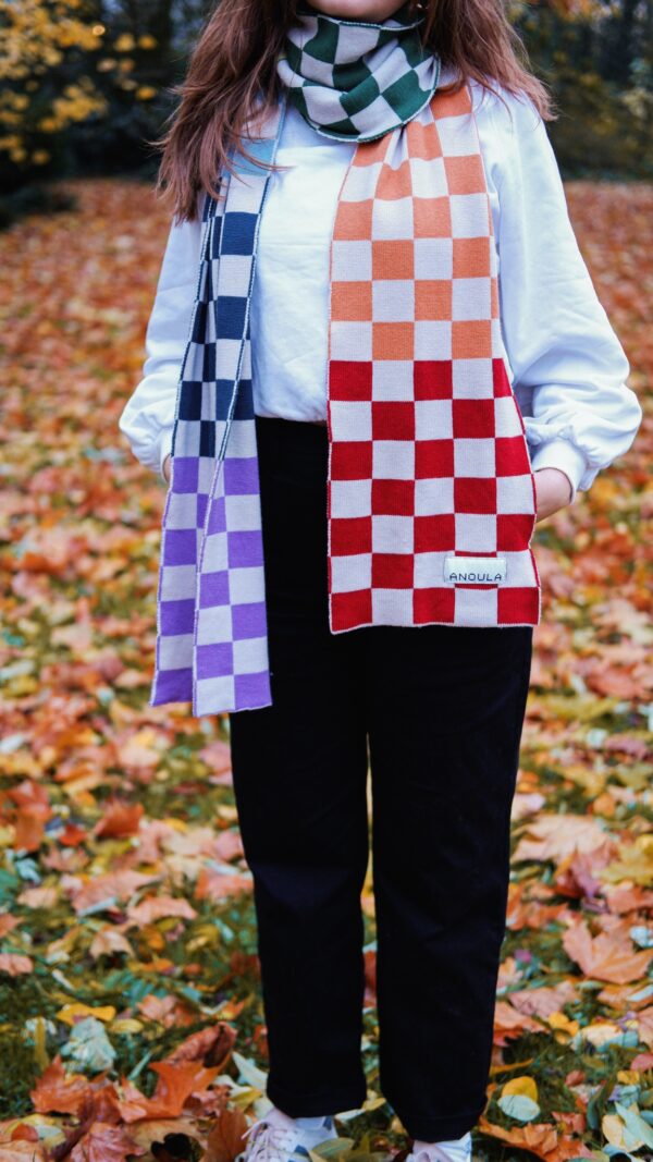 NOELLE – rainbow scarf made-to-order